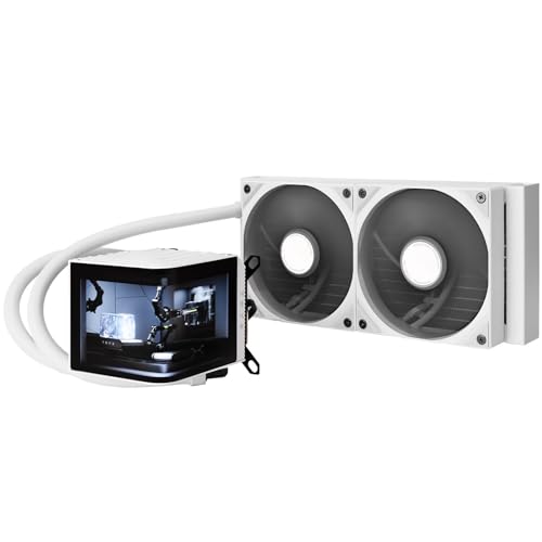 TRYX PANORAMA  CPUN[[ f 240mm (120mm PWMt@×2) ASETEK WG[^[ L^ AMOLEDfBXvC zCg L-P240N-DS2M-G0W