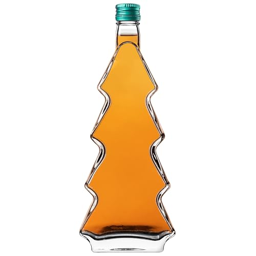 KADAX Glasflaschen 500ml mit Schraubverschluss – Leere Flaschen zum Befüllen für Saft, Likör, Öl, Essig & Sirup, Refillable Glass Bottles – Ansicht 8