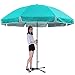 Arun & Sons 8ft Garden Umbrella with Base Stand - Outdoor/Cantilever/Patio/Balcony Umbrella (Light Blue)