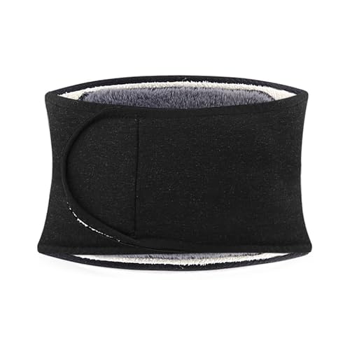 Shurhome Warm Plush Waist Warmer Kidney Binder Support Thermal Waistband Stomach Back Warming Brace Band for Men Women