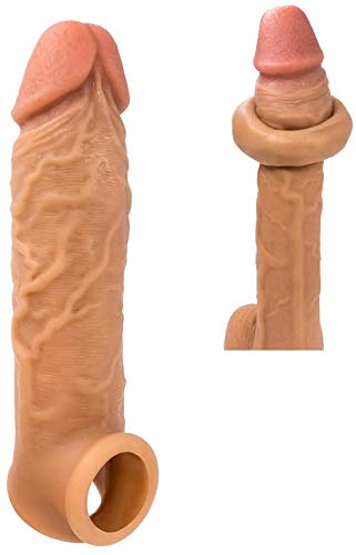 ZFXNB Weiche Silikon Penis Sleeve Penis Extender Wiederverwendbare Kondome Dick Abdeckung Männlichen Schwanz Kondom Dildo Erweiterung Erwachsene Geschlechtsspielwaren Für Männer