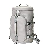 Ousich Outdoor Leisure Bag Yoga Fitness Sports Backpack With Shoe Compartment College Students Sports Duffels For Travel Basketball Football, Silver, Large, Classic