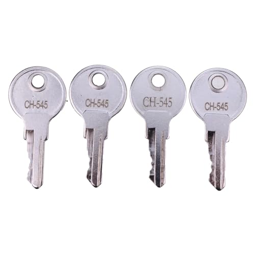 Chamixx 4X Universal Keys CH545 Compatible with Truck Trailer RV Campers Car Hauler Latch Tool Equipment Boxes Safety Cabinet Paddle Handle Lokes