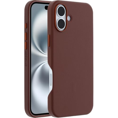 Image of OtterBox iPhone 16 Plus Symmetry Series Cactus Leather for MagSafe - Rich Adobe Brown