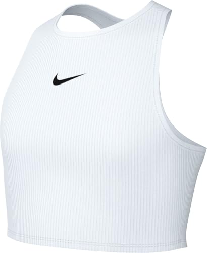 Nike Girls' Rib Tank Dance (Little Big Kids), White