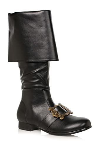Bottes de pirate Buckler homme noir taille S 42-43 pour réussir son déguisement