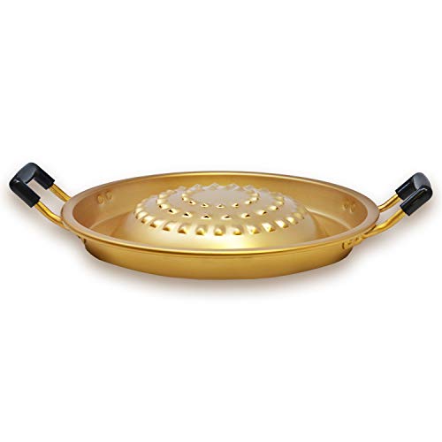 Eutuxia Bulgogi Tray Pan Grill Topper Pan for Korean BBQ, Aluminum Stovetop, Perfect Hot Pot for Shabu Vegetable Egg Pork Beef Meat Garlic & More, Must-Have Korean Cookware, Made in Korea, 11.8 inch 2 Gallery Image