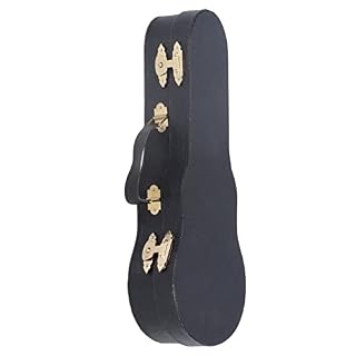 Ornement de guitare, guitare miniature petits détails fins portables avec support pour la décoration de la maison pour… – Image 4