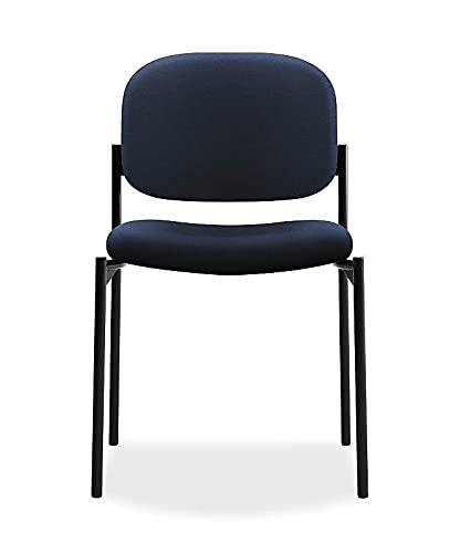 Image of HON Scatter Office Chairs for Guests, Lobby, Waiting Rooms, Armless Stackable Chairs, Comfy Desk Seating, Navy
