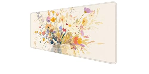 Tapis de souris grand format fleur pour organiser et décorer votre espace télétravail