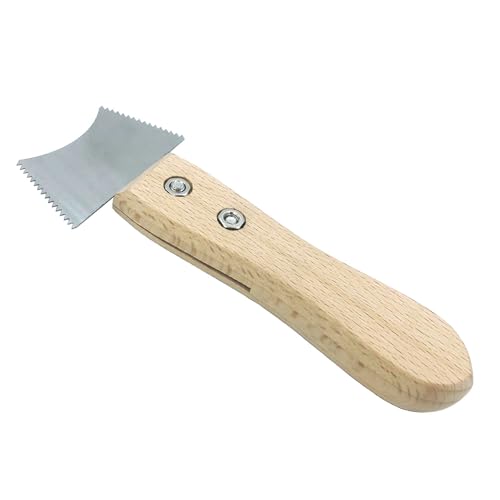 TUOREN Guitar Slot Saw Blade Guitar Fret Slot Cleaning Tool Wooden Handle Guitar Bridge Slot Scraper Guitar Luthier Repair Tool