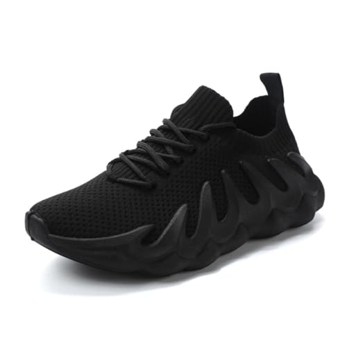 Y2K Mesh Flame Pattern Lightweight Thick Sole Sneakers for Women Stylish Casual Outdoor Sports Shoes for All Season Streetwear with Shock Absorbing Sole and Bold Design