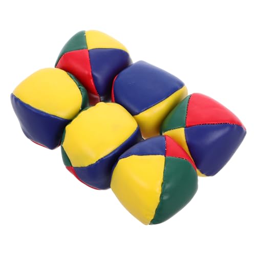 Garneck Round Bag Toss Game 6pcs Pu Bean Bags Outdoor Indoor Games Boys and Girls