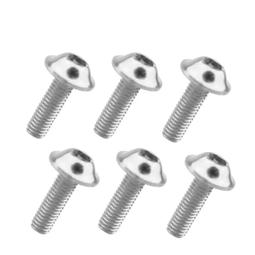 Tornillos carenado M6x20mm de aluminio para fijar matrícula de moto y scooter