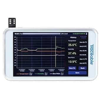 Traceable Temperature/Humidity Touchscreen Recorder