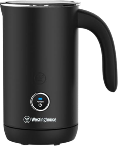 Image of WESTINGHOUSE Electric Basic Series Milk Frother 200ml Capacity Non-Stick Warm and Cold Milk Foam for Cappuccino, Latte Macchiato and Cocoa, 360Base, Black