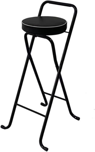 MiluFox カウンターチェア バーチェア ハイチェア 折りたたみチェア シート素材:ポリウレタン 強い耐荷重 強度の高いスチールフレーム 多場合 座高80cm 適用カウンターの高さ90cm (B)