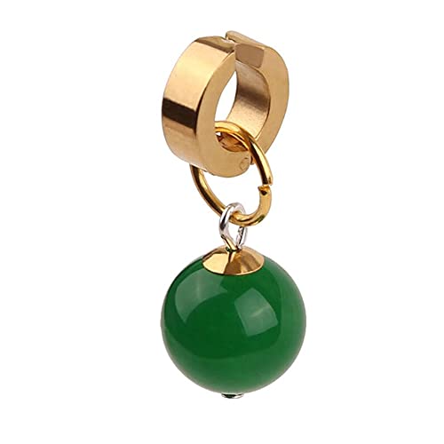 HZXXZH Goku Black Earring and Ring,Anime Goku Cosplay Agate Drop Earrings Ear Clip Accessories