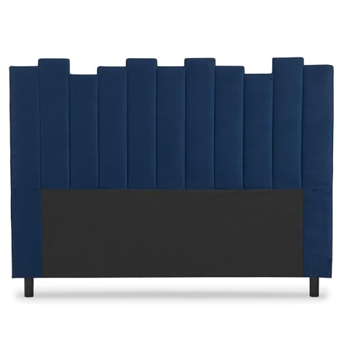 Menzzo Lucky - Cabecero de Cama, Madera, Azul, 160 x 8 x 120 cm