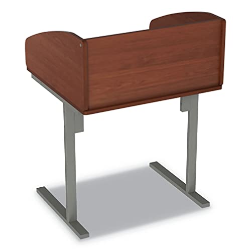 Linea Italia Study Carrell Starter Unit, 2-Leg, 31.25 X 23.5 X 45.25, Cherry #TOP5