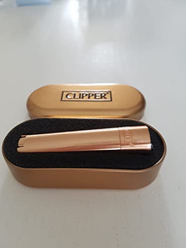 Mechero Clipper Acero Rose Gold. Nuevo en caja.