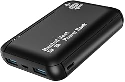 bellaciao 5v 2a Heated Vest Battery Pack 10000mah Power Bank with Dual USB Ports Pokect Size Rechargeable Port