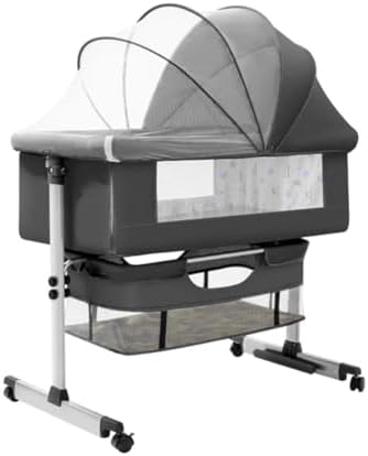 3 in 1 Baby Crib, Baby Cradle, Bassinet, Infant Cot, Bedside Slee...