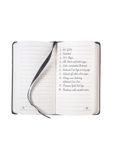 Image of Cross Gift Set | Coventry Black Lacquer Gold BP with A6 Notebook Black | Premium Pen Gift Sets