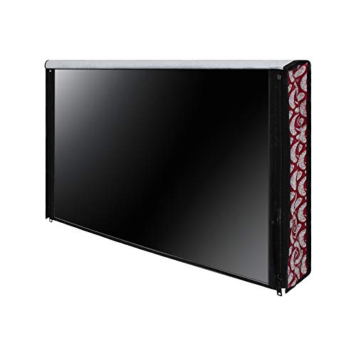 Image of DREAM CARE Double Use - Transparent & Printed Flap - 32 Inches LED TV Cover, Waterproof LED TV Cover for (LG, Samsung, Vu, Mi, Realme, TCL, Croma), SA57