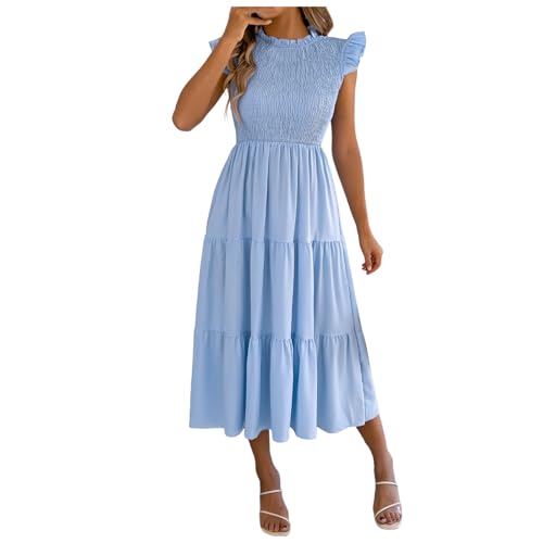 Robe lin midi polyvalente printemps été pour cocktail