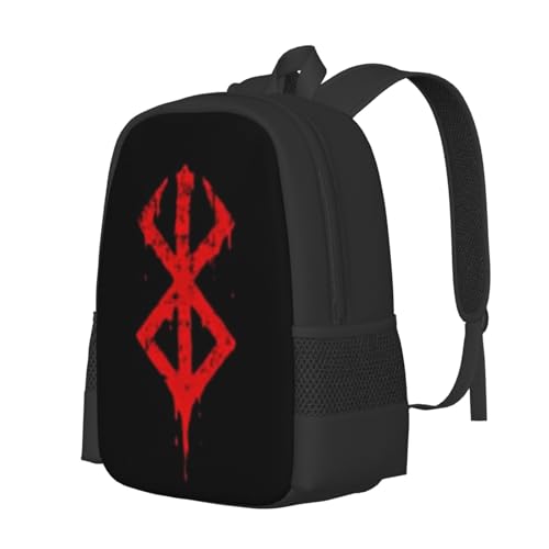A-nime Berserk Backpack, Simple Large Capacity Backpack, Large Capacity Design Black2