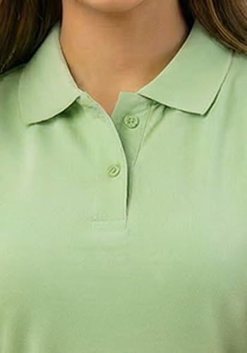 Image of Wear Your Opinion Womens Polo Collar Neck T-Shirt Top (Design: Solid)