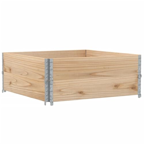 Jardinière bois anti-stagnation bac 100x100 cm pliable pour protéger vos plantes - 2