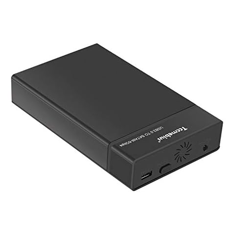 Tccmebius USB 3.0 External Hard Drive Enclosure for 2.5 3.5 Inch SATA I/II/III HDD SSD Up to 20TB, 3.5'' Tool-Free HDD Docking Station, Support UASP, Automatic Sleep Function (TCC-S863) Cover