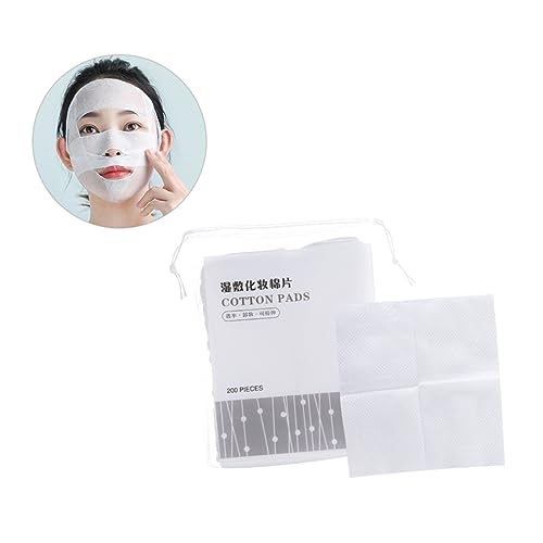 SOIMISS Thin Stretchable Makeup Cotton Pads for Facial Compress and Hydropathic Use, Soft Cosmetic Facial Pads for Women Skincare and Makeup Removal
