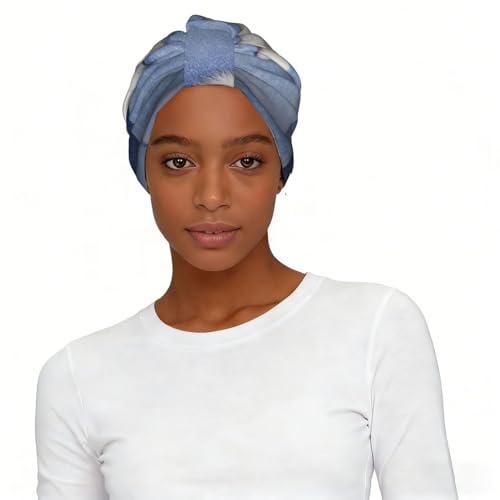 GRatka Cachorro Samoyedo Perros Blancos Cachorro con Lazo Peludo,Gorro de dormir suave para mujer, bandana, pañuelo elástico para la cabeza, gorro tipo beanie