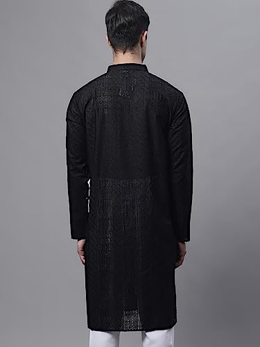 Image of Jompers Embroidered Cotton Kurtas for Men