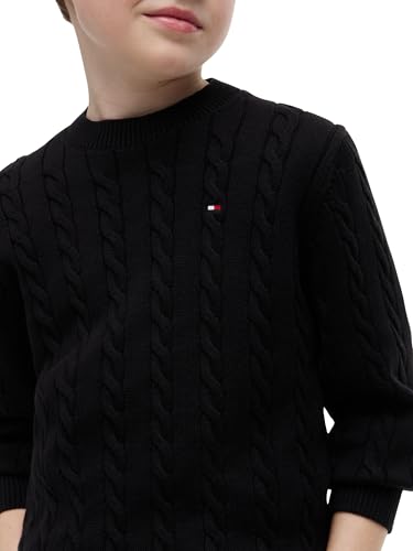Pull Tommy Hilfiger garçon en maille torsadée de coton premium - 3