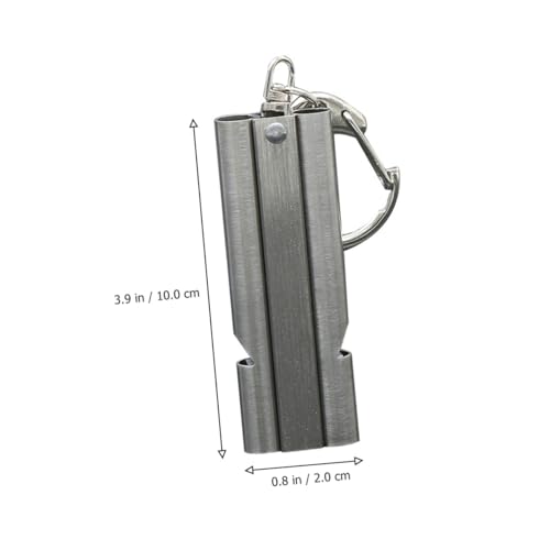Silbato de acero inoxidable para deporte y camping miniatura 2