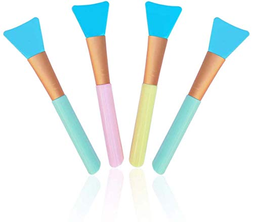 Preisvergleich Produktbild Gesichtsmaskenpinsel, Silikon-Pinsel zum Auftragen von Gesichtsmasken, Augenmasken, Serum oder Heimwerkerbedarf (mehrfarbig)