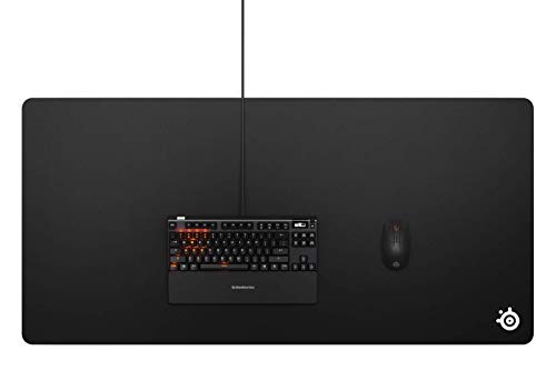 QcK 3XL Tappetino per mouse da gioco, Il mouse pad più venduto di sempre, Ottimizzato per i sensori di gioco, Dimensioni 3XL (1220mm x 590mm x 2mm) - Mousepad - Immagine 3