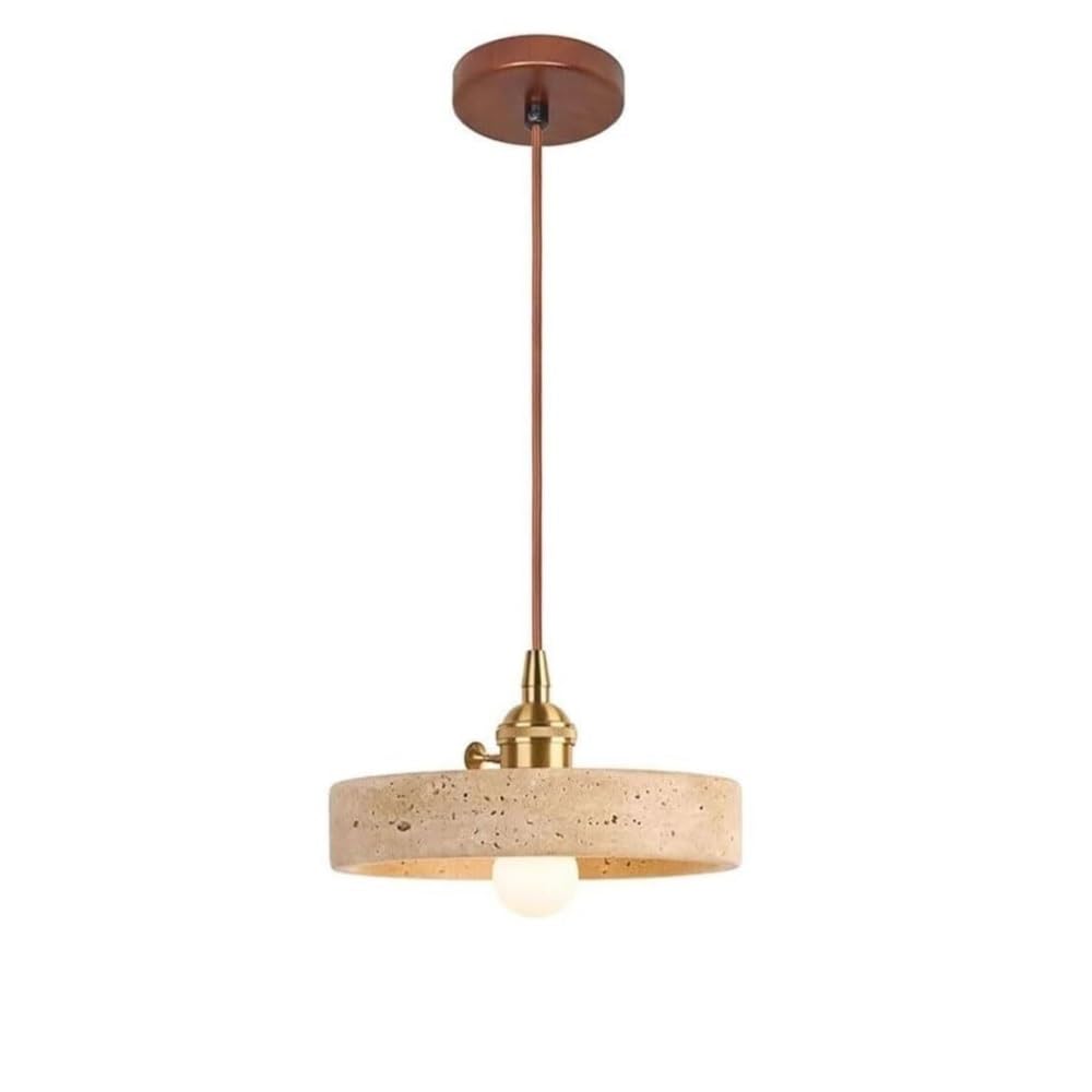 Suspension travertin design minimaliste pour une ambiance douce