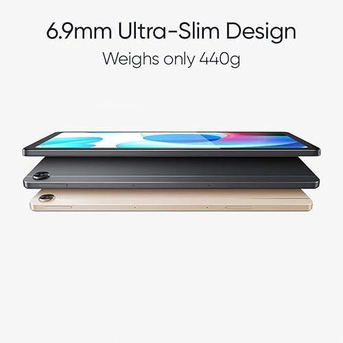 Image of realme Pad Wi-Fi+4G (Grey, 3GB RAM, 32GB Storage) | 10.4 inch WUXGA+ Display | Long-Lasting 7100mAh Battery | Dolby Atmos Quad Speakers | microSD up to 1TB | Slim Metal Body | Study & Entertainment
