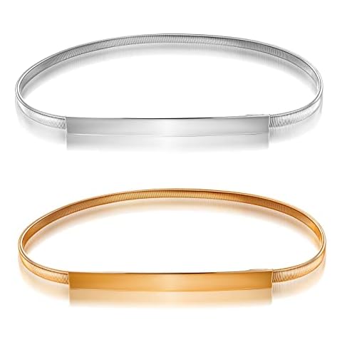 Yolev 2 Piezas Cinturón Dorado Mujer Fiesta Cover