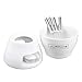 JJPRIME - lash Sales???Set per fonduta di Cioccolato o Formaggio in Ceramica con di forchette in Acciaio Inox da Cucina Moderno Idea Regalo per Compleanno di Natale Natale Festa di Nozze