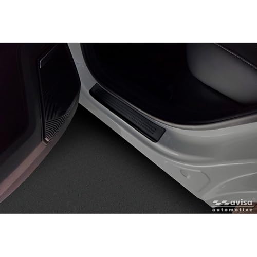 Seuils de portes Jaecoo J7 2024 Avisa en acier inoxydable noir mat élégant - 4