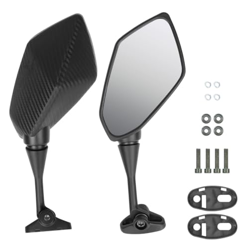 CBR600 espejos retrovisores antirreflejos con diseño aerodinámico de fibra de carbono