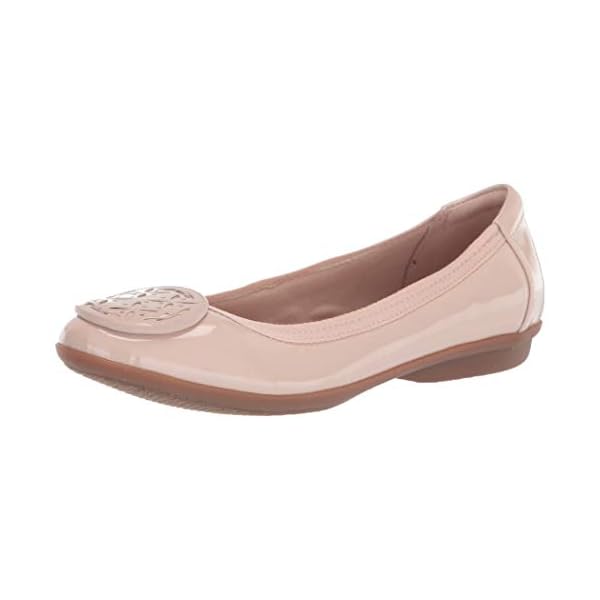 Clarks womens Gracelin Lola Ballet Flat, Blush Synthetic Patent, 8 US