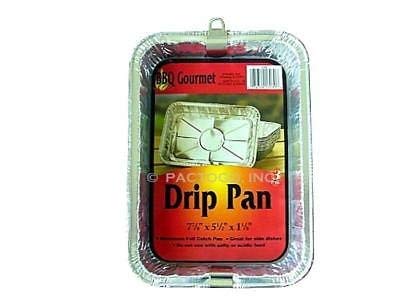 Small 7-7/8" x 5-1/2" BBQ Grill Drip Aluminum Foil Pan (Pack of 36)