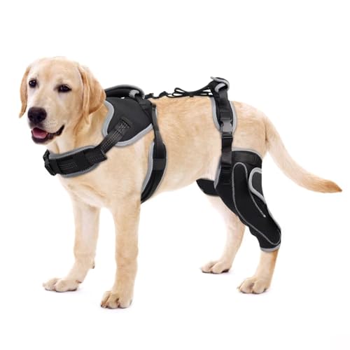 Image of Adjustable Support Dog ACL Brace Hind Leg-Left Leg-Upgraded-XL Size